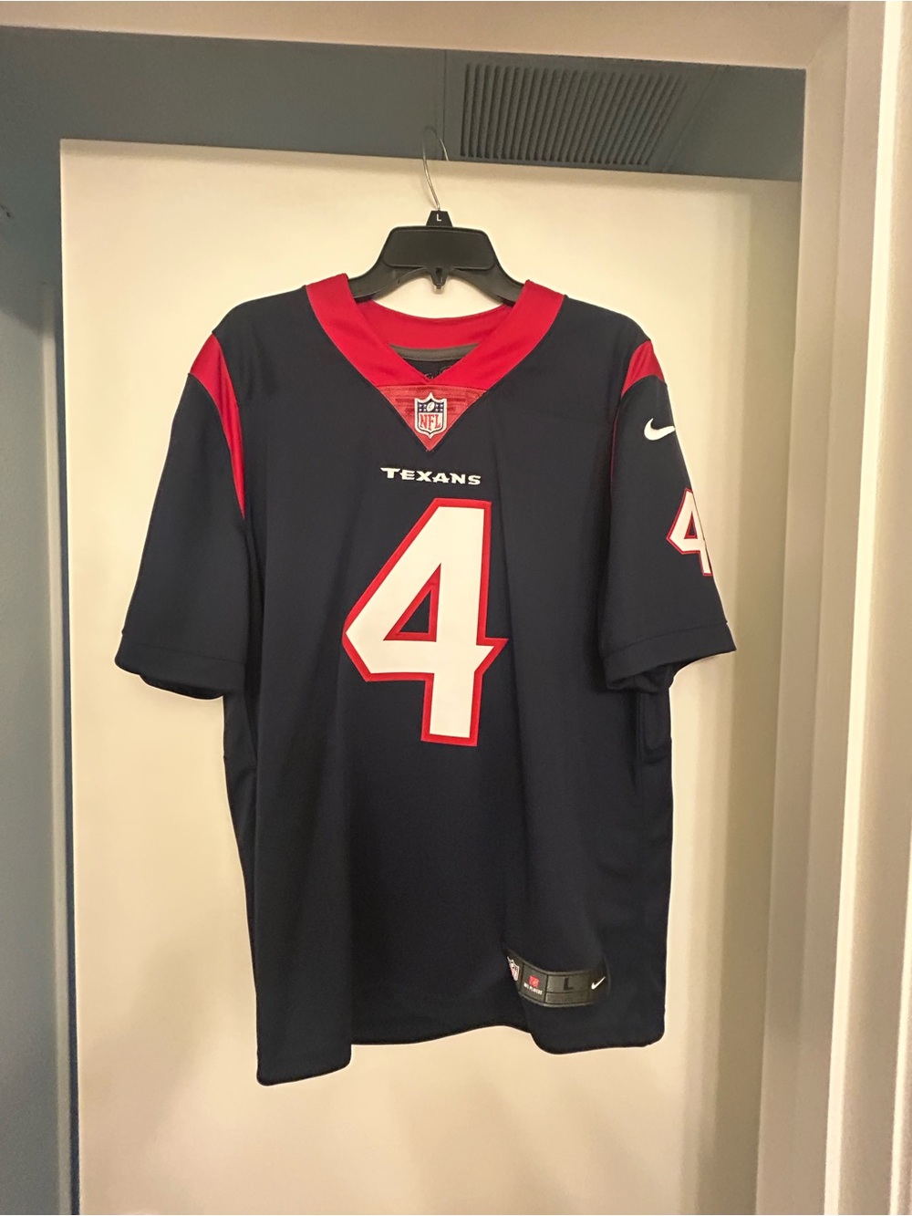 Deshaun Watson Houston Texans #4 Navy Football Jersey